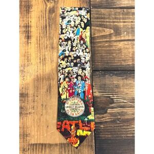 RM Style The Beatles Sgt Peppers Lonely Hearts Club Band Silk Tie 1996 Vintage